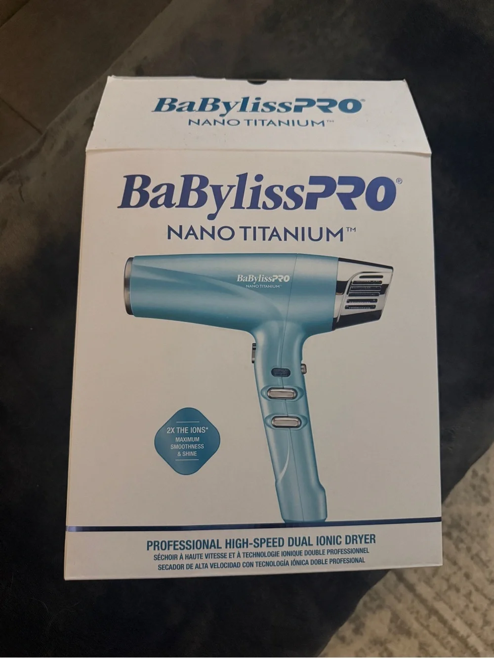 BaBylissPRO Nano Titanium Professional High-Speed Dual Ionic Hair Dry